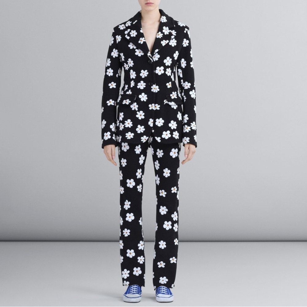 Marni Jacket‎ Daisy Floral Jacquard Blazer Sz M IT 44 US 8
